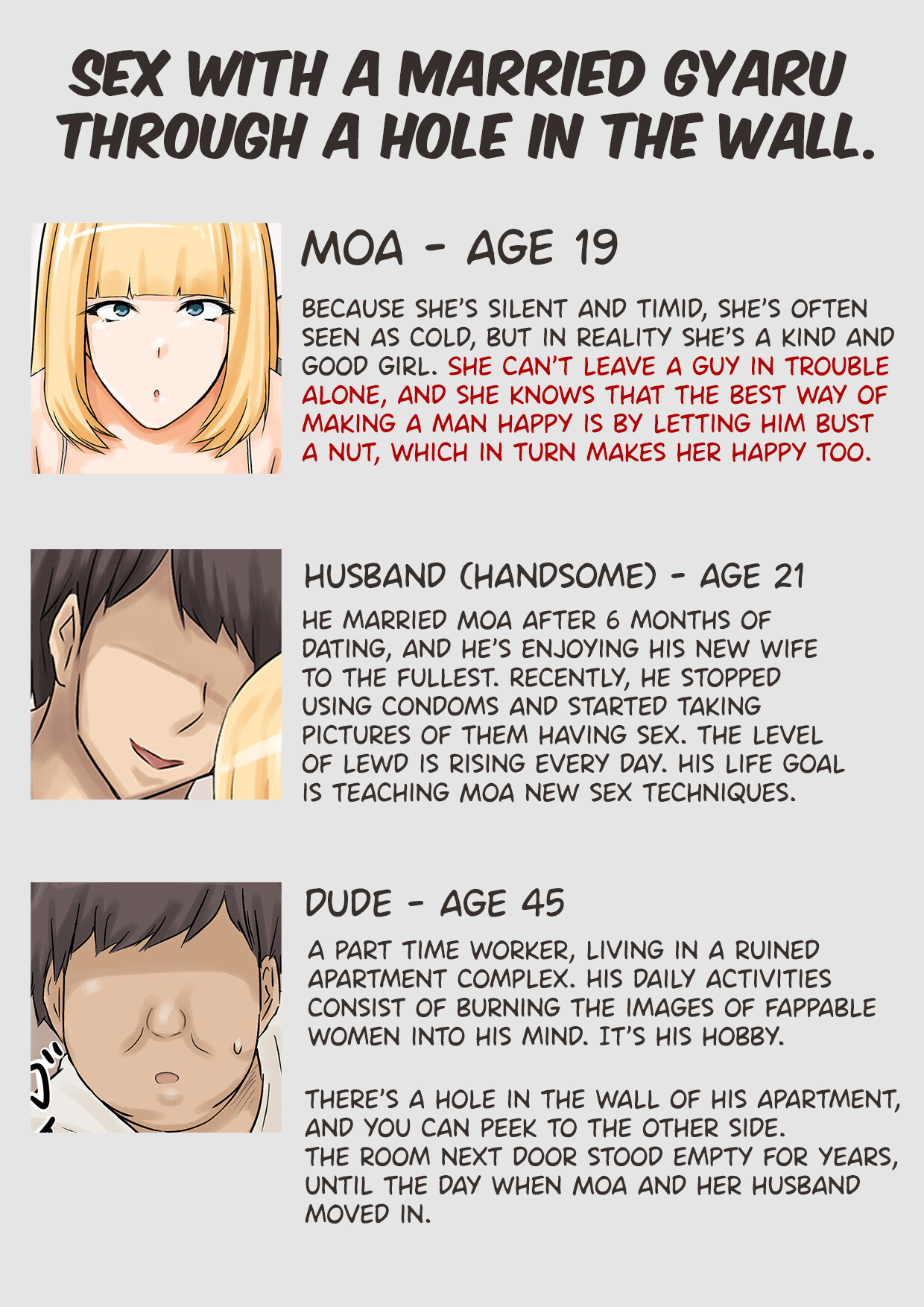 Hentai Manga Comic-Sex With a Married Gyaru Through a Hole in The Wall.-Read-2